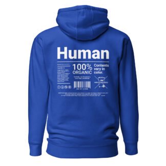 Blue Human Hoodie