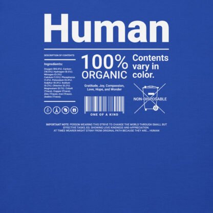 Blue Human Hoodie - Image 4
